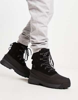 The North Face Chilkat V Waterproof Suede Hiking Boots In Black