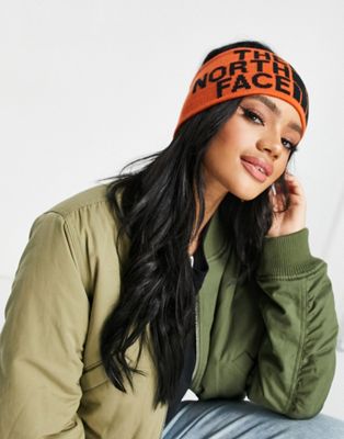 The North Face Chizzler headband in orange