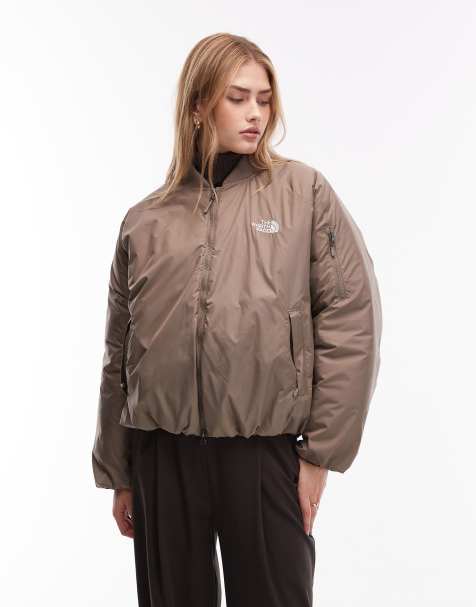 The North Face Choqa bomber jacket in brown
