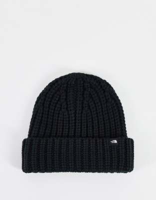 The North Face Chunky Watchman Beanie In Black In Black