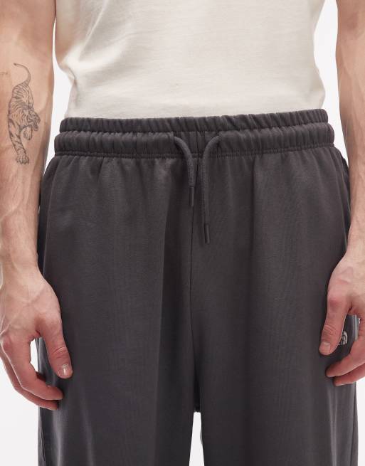 The North Face – Ciemnoszare lekkie spodnie basic oversize z logo, 4 z 5