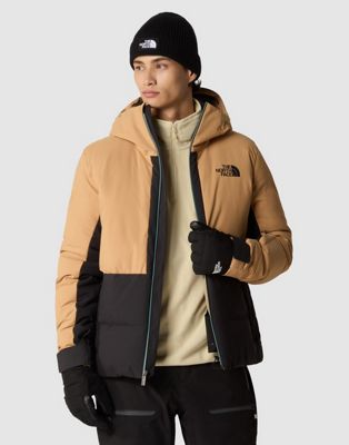 The North Face Cirque down jacket in black and almond butter