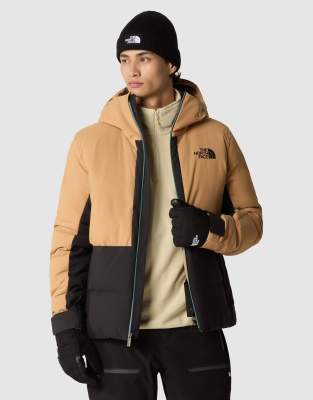 The North Face Cirque down jacket in black and almond butter