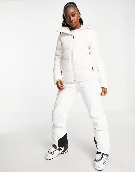 North face womens white best sale ski jacket