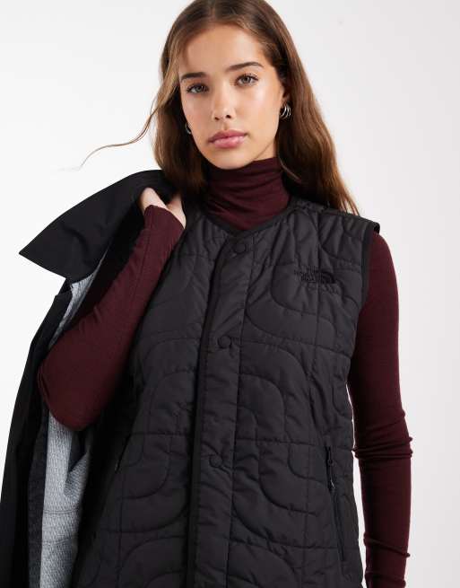 The North Face – City – 3-in-1-Longline-Regenjacke mit Weste in Schwarz, 2 von 4