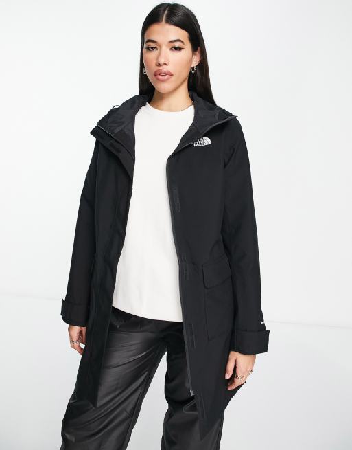 The North Face City Breeze II rain parka jacket in black | ASOS