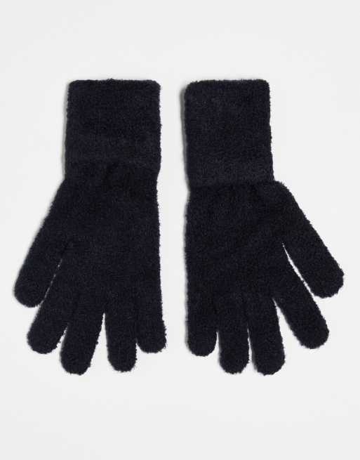 North face fuzzy sales gloves