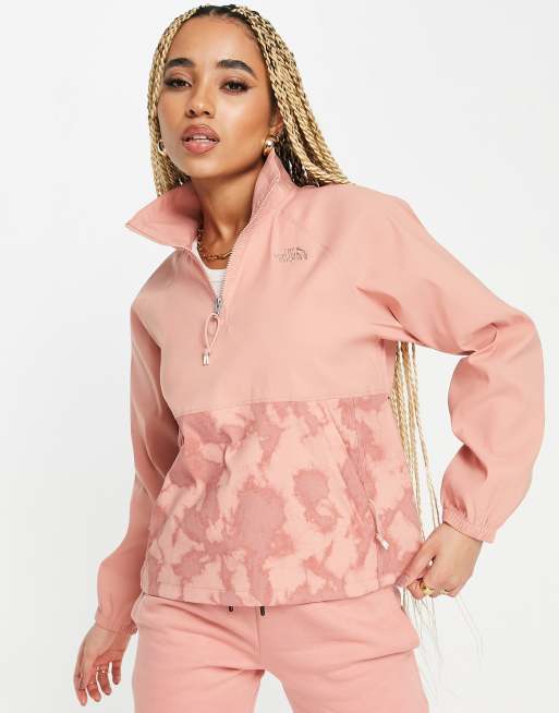 North face pink store sweater