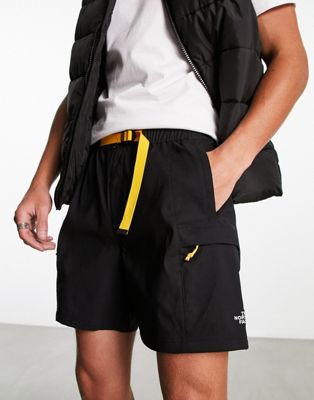 The North Face Class V belted shorts in black