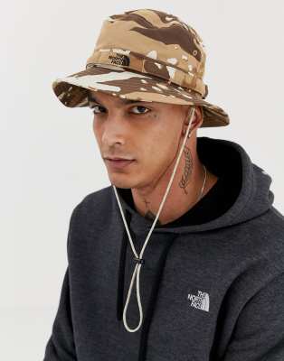 north face camo bucket hat