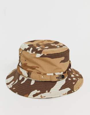 north face bucket hat camo