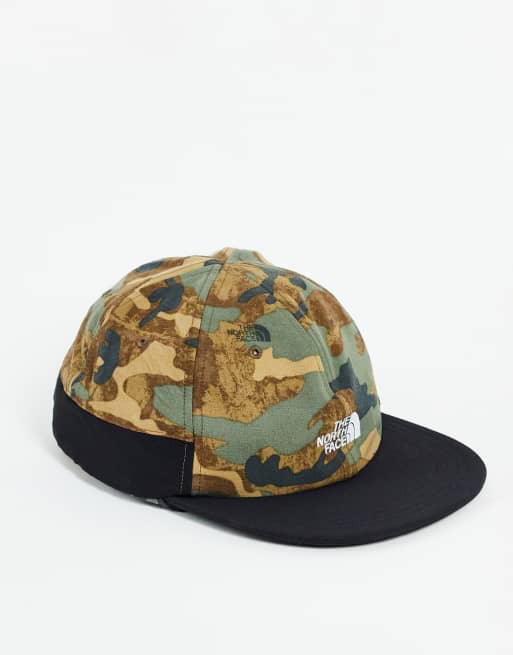 The North Face – Class V – Czapka z daszkiem i osłoną na kark we wzór camo