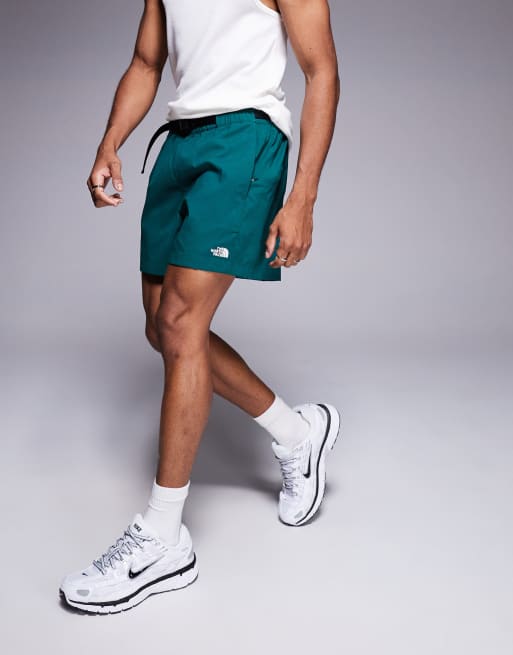 The North Face Class V Pathfinder Belted 5-inch Short in green, 3 of 5