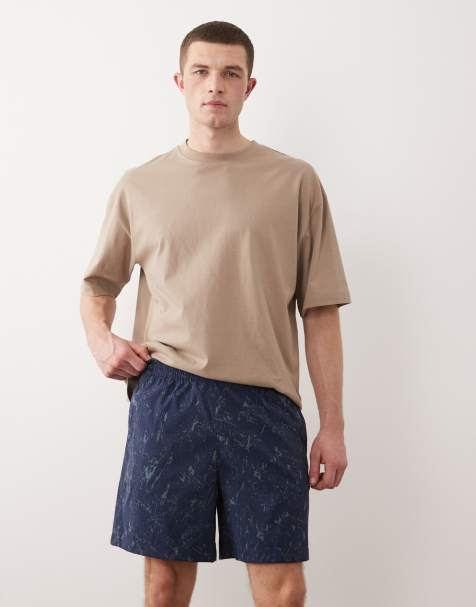 The North Face – Class V – Pathfinder Pull On Marinblå, mönstrade shorts, 7tum - view 1