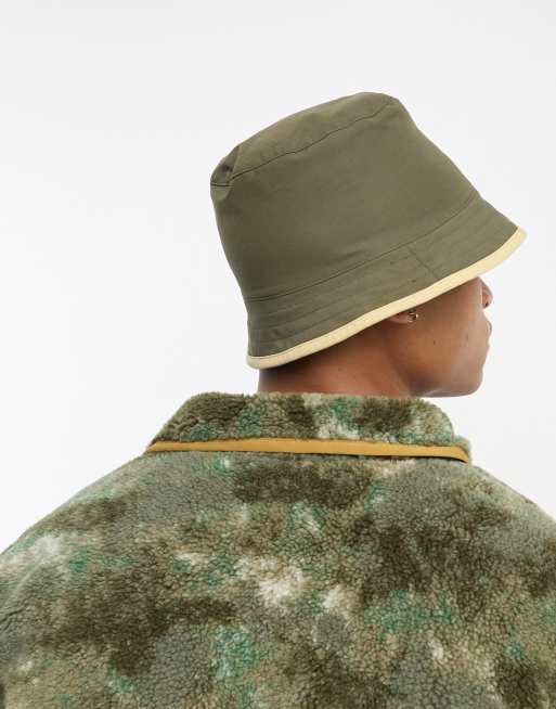 The North Face Class V Reversible bucket hat in khaki and stone