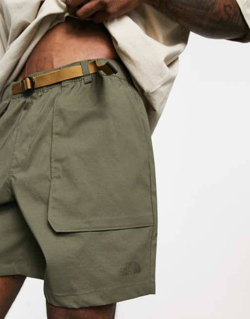 The North Face Class V ripstop belted shorts in khaki