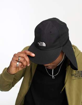 The North Face Class V Sunshield Cap In Stone-black