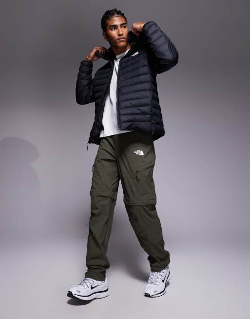 The North Face Classic down hooded jacket in tnf black, 3 of 4