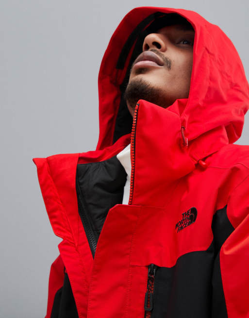 North face coats on sale red