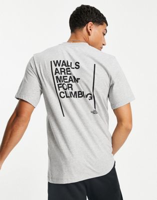 The North Face Climb Graphic t-shirt in grey