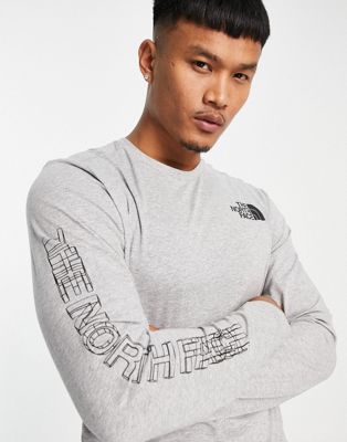 The North Face Co-ordinates long sleeve t-shirt in light grey