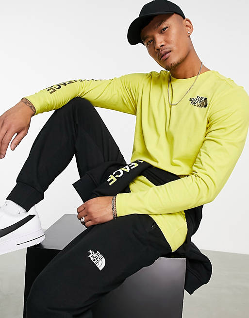 incident tunnel Alert The North Face Co-ordinates long sleeve T-shirt in yellow | ASOS