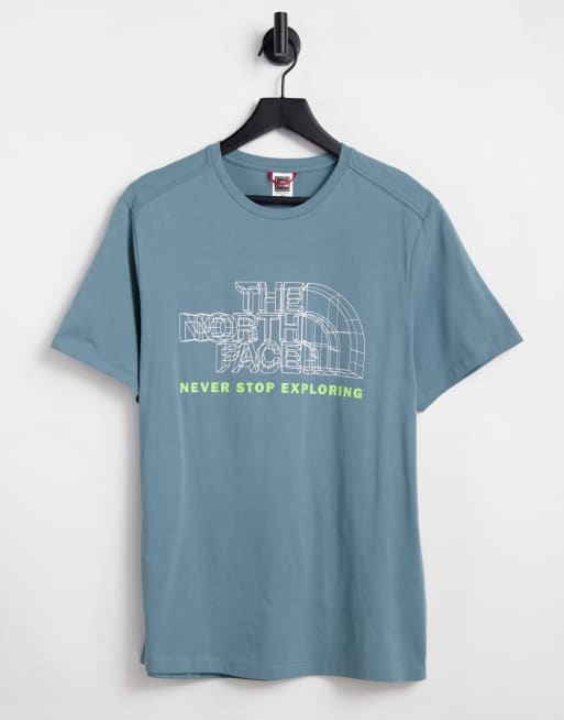 The North Face - Co-ordinates - T-shirt in blauw