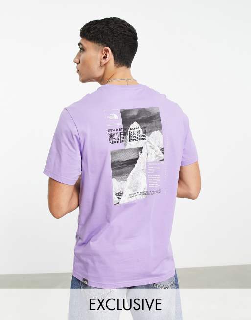 The North Face – Collage – Fioletowy T-shirt – Tylko w ASOS
