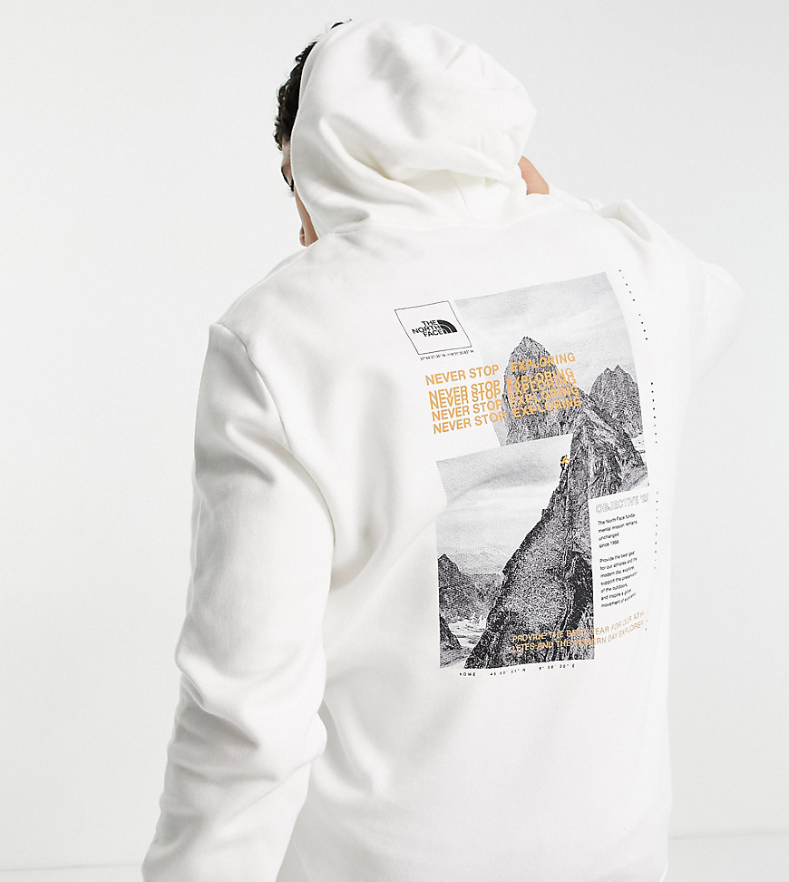 The North Face Collage hoodie in white - Exclusive to ASOS