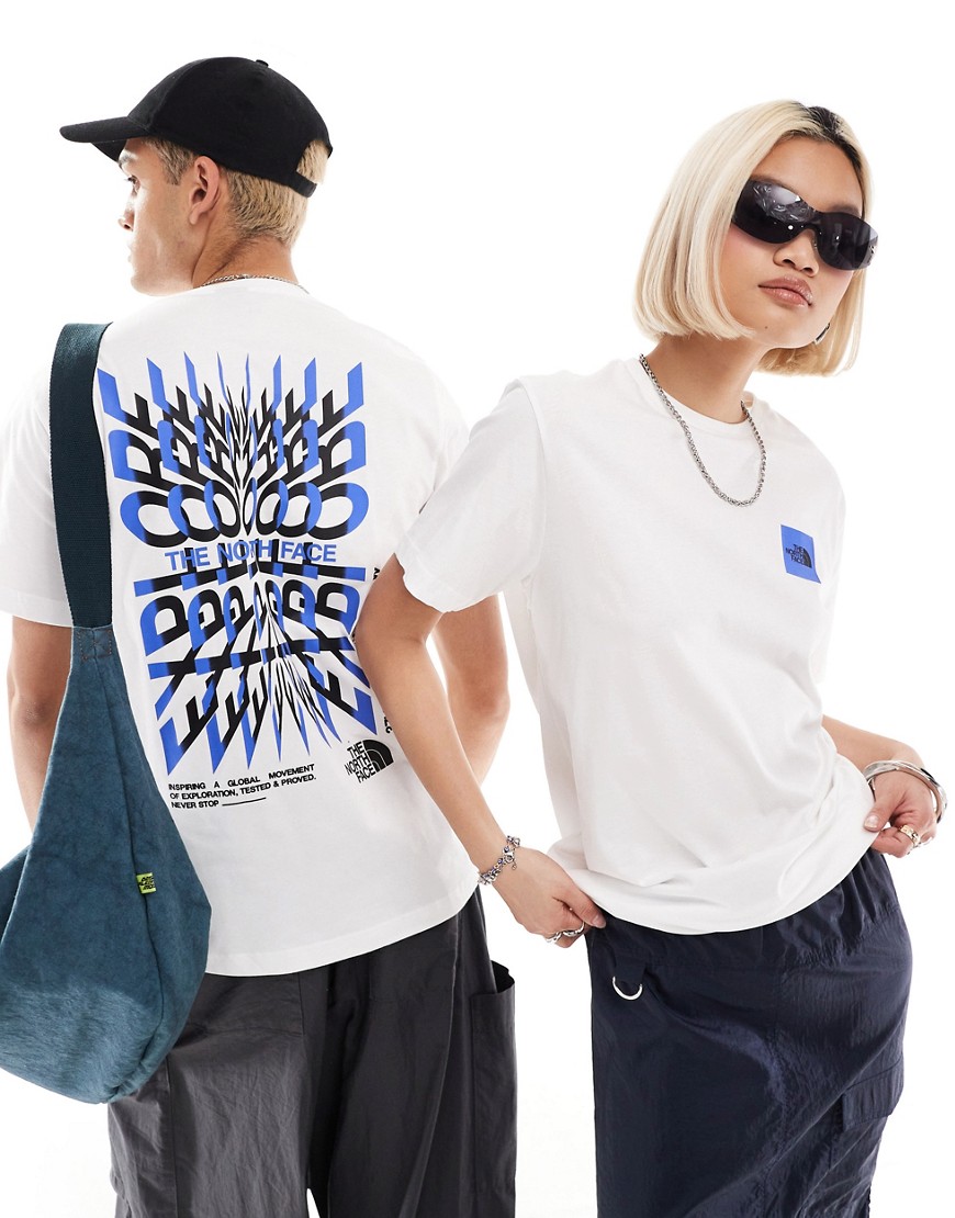 The North Face Coordinates backprint t-shirt in white