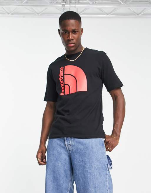 The North Face Coordinates chest print t shirt in black