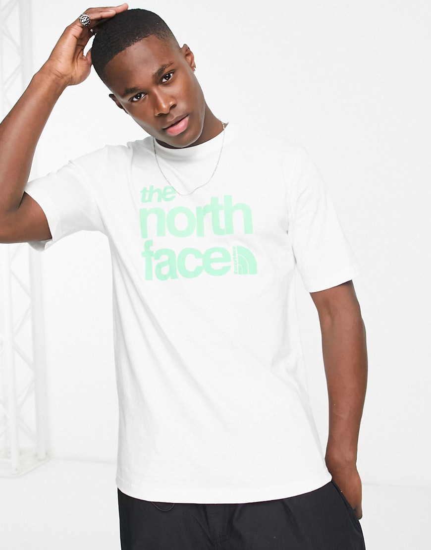 The North Face Coordinates chest print t-shirt in white