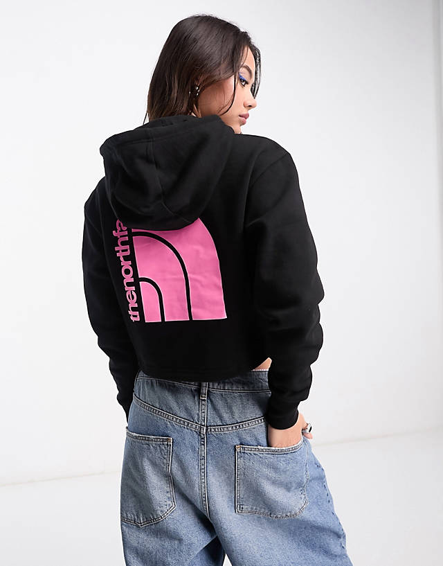 The North Face - coordinates cropped hoodie in black