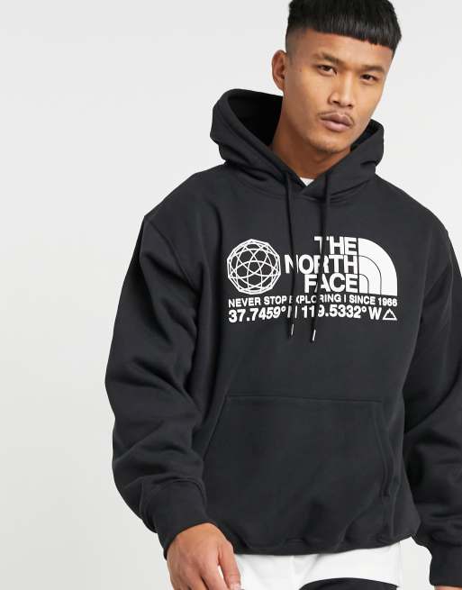 The North Face Coordinates hoodie in black ASOS