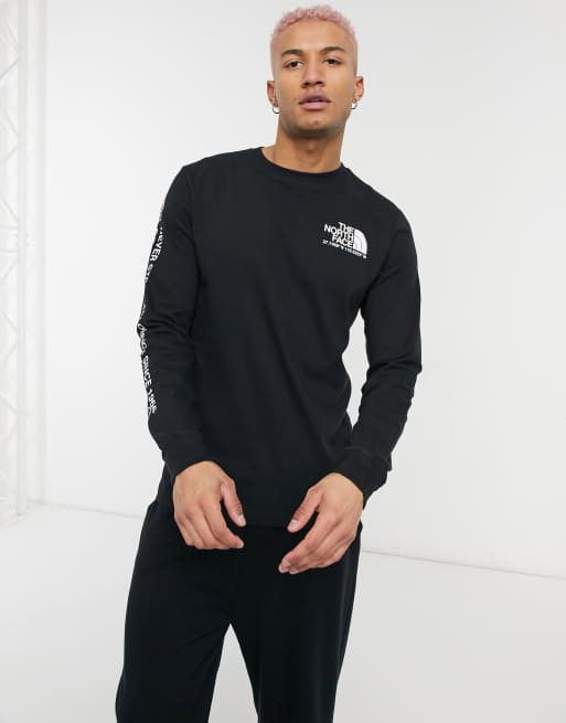 North face shop black long sleeve