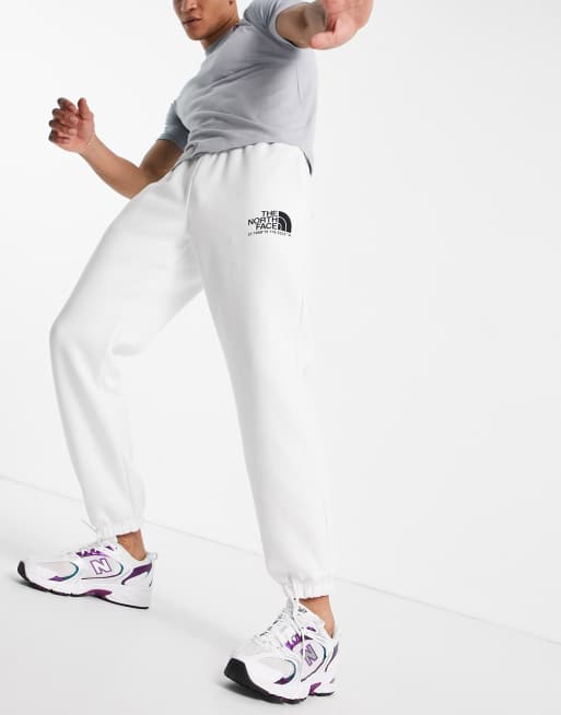 THE NORTH FACE Coordinates Mens White Sweatpants - WHITE