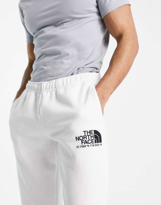 THE NORTH FACE Coordinates Mens White Sweatpants - WHITE