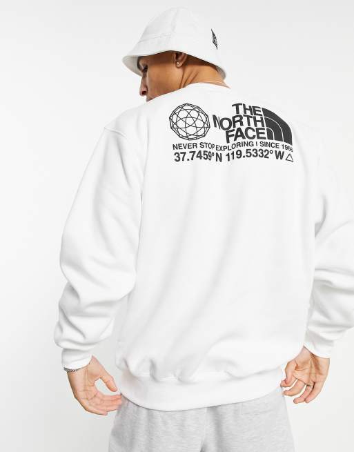 The North Face Coordinates sweatshirt in white ASOS