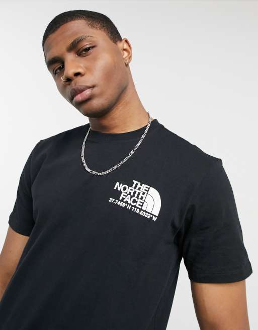 The north face black t shirt sale