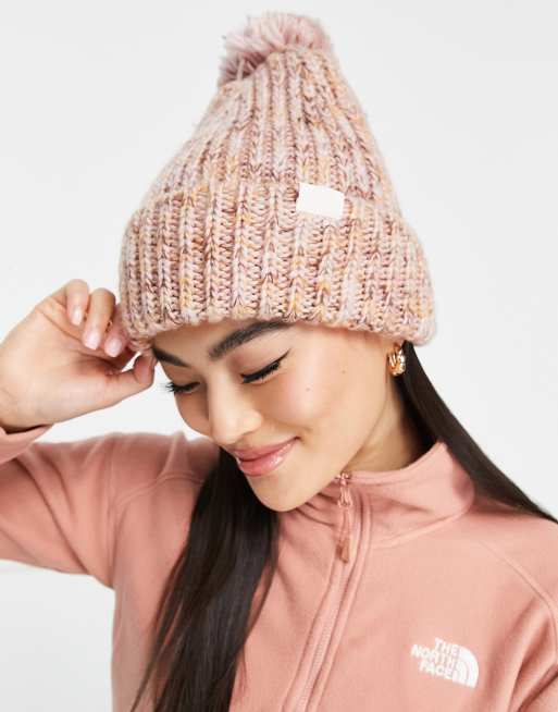 Pink north hotsell face beanie