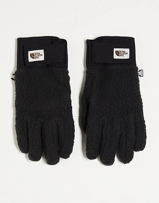 The North Face Cragmont Etip touchscreen fleece gloves in black | ASOS
