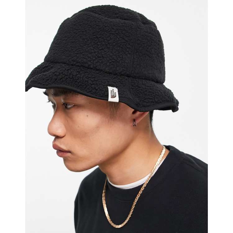 The North Face Cragmont fleece bucket hat in black