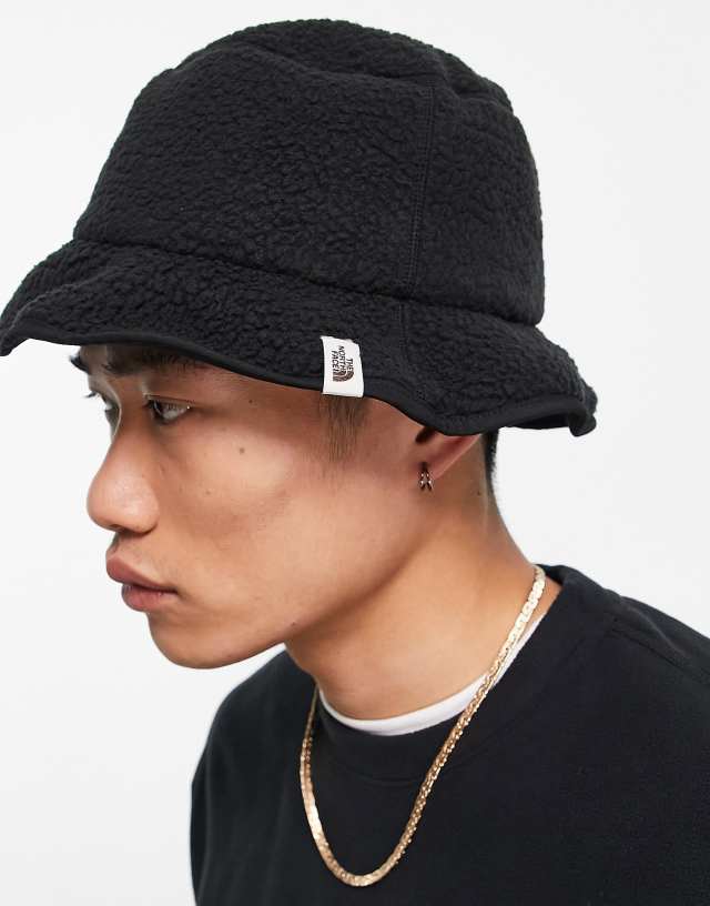 The North Face Cragmont fleece bucket hat in black