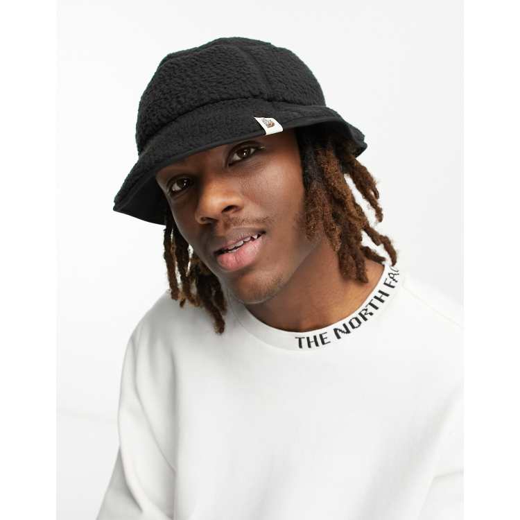 The North Face Cragmont fleece bucket hat in black