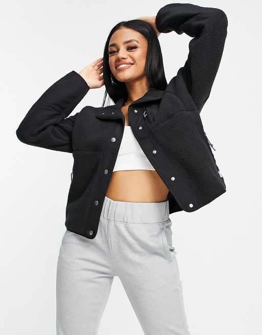 the north face cragmont fleece jacket black