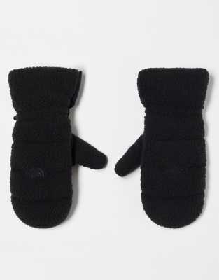 The North Face Cragmont fleece mittens in black