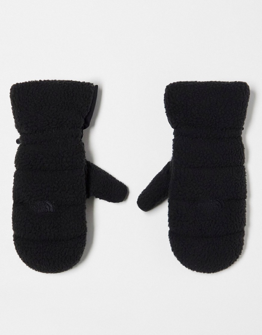The North Face Cragmont fleece mittens in black