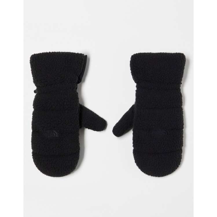 The North Face Cragmont fleece mittens in black