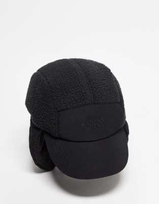 The North Face The North Face Cragmont fleece trapper hat in black