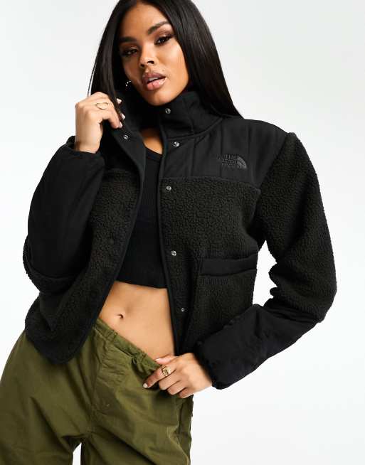 Black north face fleece womens online